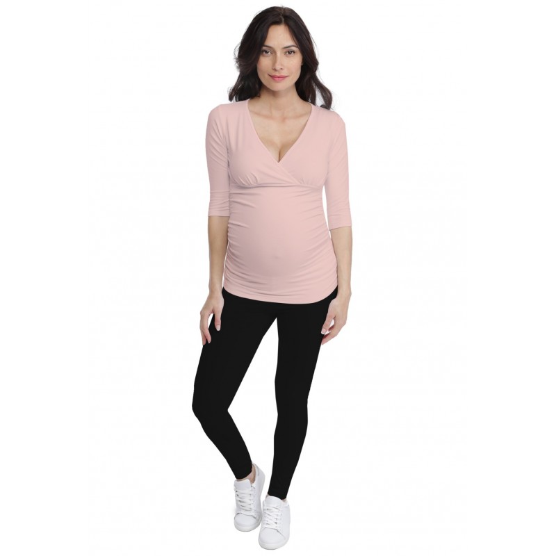 T-shirt cache-coeur de grossesse en modal LYS T-shirt cache-coeur de grossesse en modal LYS