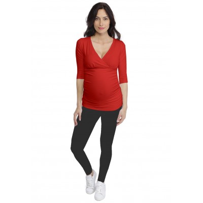 T-shirt cache-coeur de grossesse en modal LYS