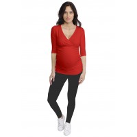T-shirt cache-coeur de grossesse en modal LYS