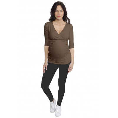 T-shirt cache-coeur de grossesse en modal LYS
