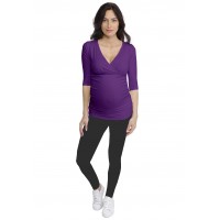 T-shirt cache-coeur de grossesse en modal LYS