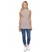 Débardeur long col montant en maille modal PENNY06