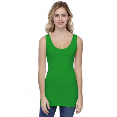 Débardeur long larges bretelles en modal TULIPE02