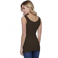 Débardeur long larges bretelles en modal TULIPE02