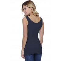 Débardeur long larges bretelles en modal TULIPE02