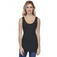 Débardeur long larges bretelles en modal TULIPE02