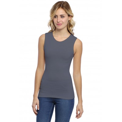 Débardeur col colletage ras du cou en modal KATY01