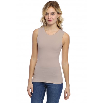 Débardeur col colletage ras du cou en modal KATY01