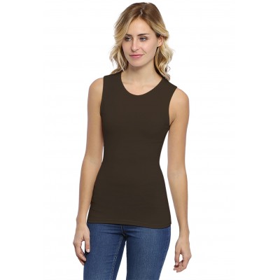 Débardeur col colletage ras du cou en modal KATY01
