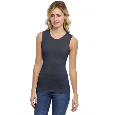 Débardeur col colletage ras du cou en modal KATY01