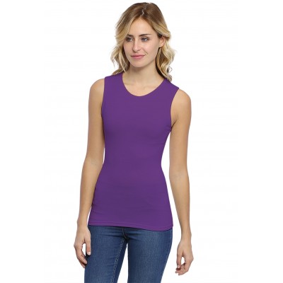 Débardeur col colletage ras du cou en modal KATY01
