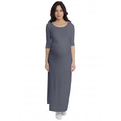 Robe longue de grossesse en modal JACINTHE
