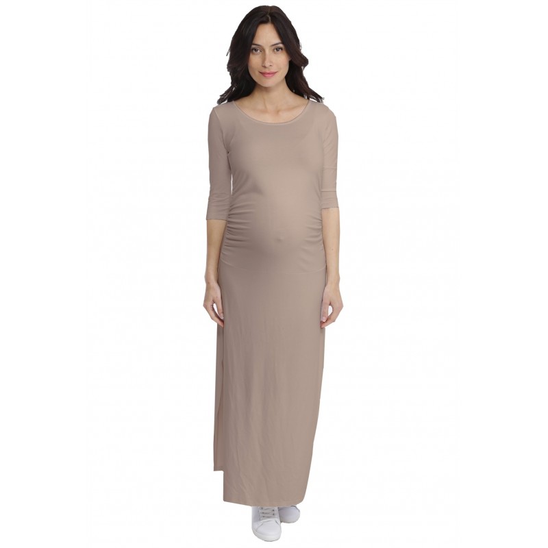 Robe longue de grossesse en modal JACINTHE