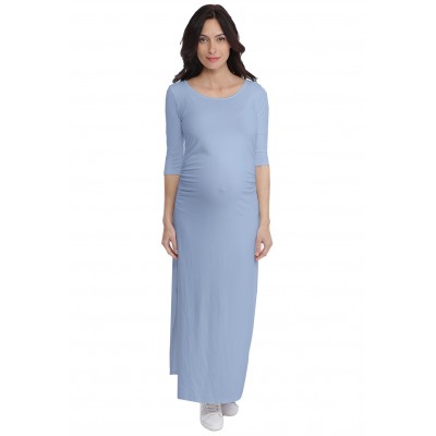 Robe longue de grossesse en modal JACINTHE