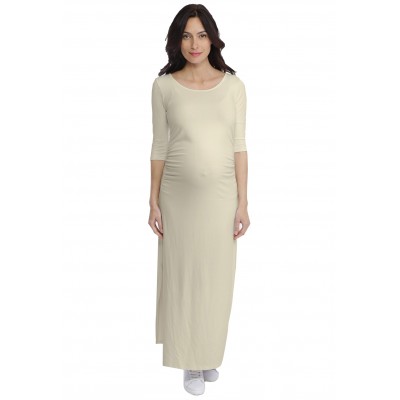 Robe longue de grossesse en modal JACINTHE