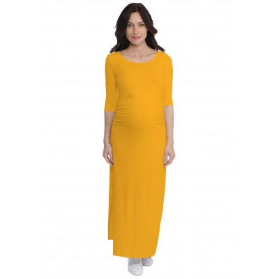 Robe longue de grossesse en modal JACINTHE