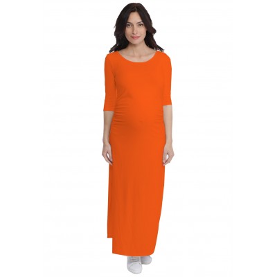 Robe longue de grossesse en modal JACINTHE
