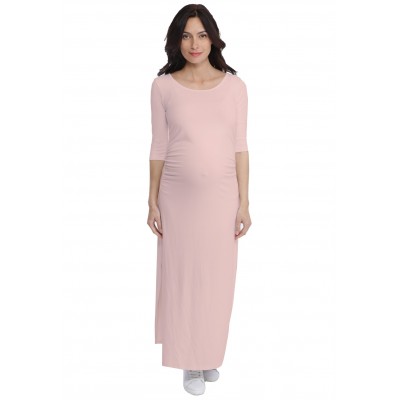 Robe longue de grossesse en modal JACINTHE