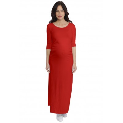 Robe longue de grossesse en modal JACINTHE