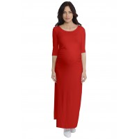 Robe longue de grossesse en modal JACINTHE