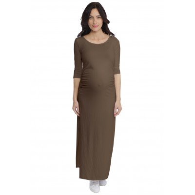 Robe longue de grossesse en modal JACINTHE