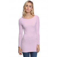 T-shirt long col bateau doublé devant DORIS