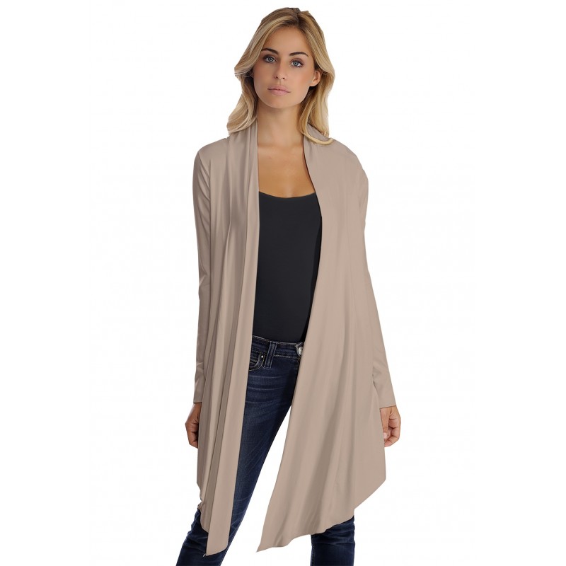 Gilet long manches longues en modal ANNELIE Gilet long manches longues en modal ANNELIE