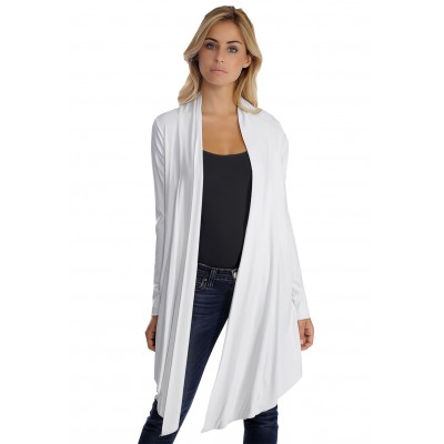 Gilet long manches longues en modal ANNELIE