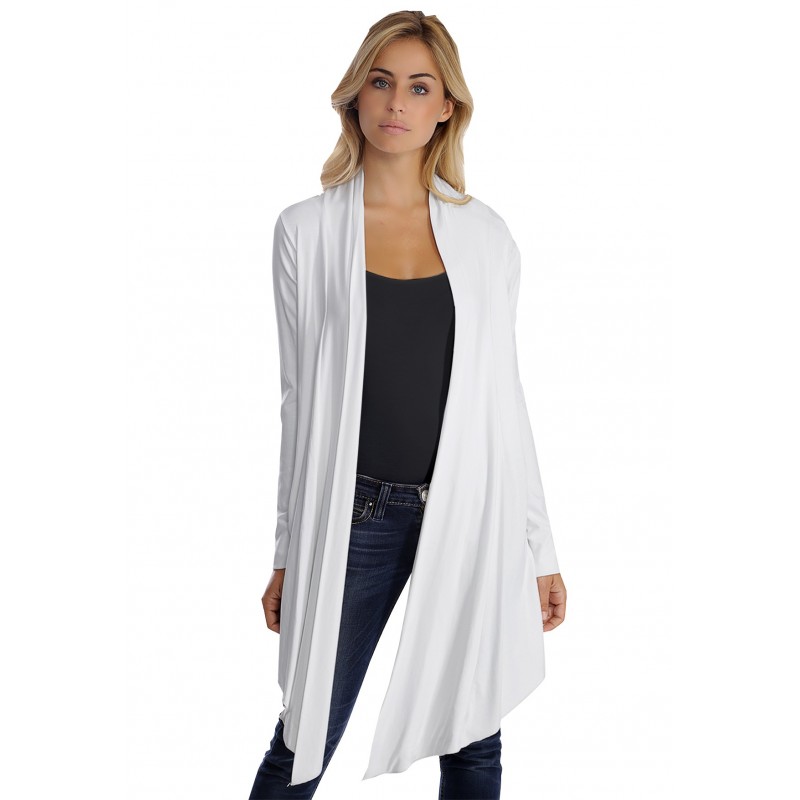 Gilet long manches longues en modal ANNELIE Gilet long manches longues en modal ANNELIE