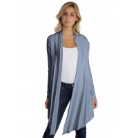 Gilet long manches longues en modal ANNELIE