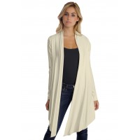 Gilet long manches longues en modal ANNELIE