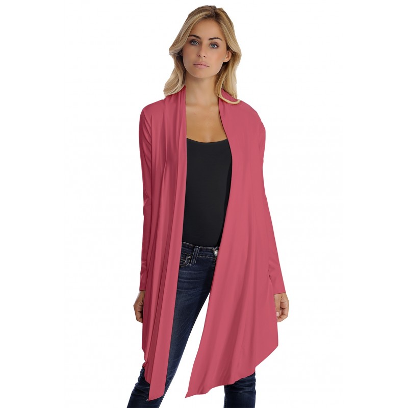 Gilet long manches longues en modal ANNELIE Gilet long manches longues en modal ANNELIE