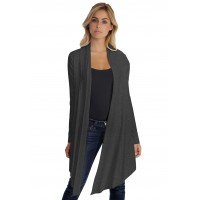 Gilet long manches longues en modal ANNELIE