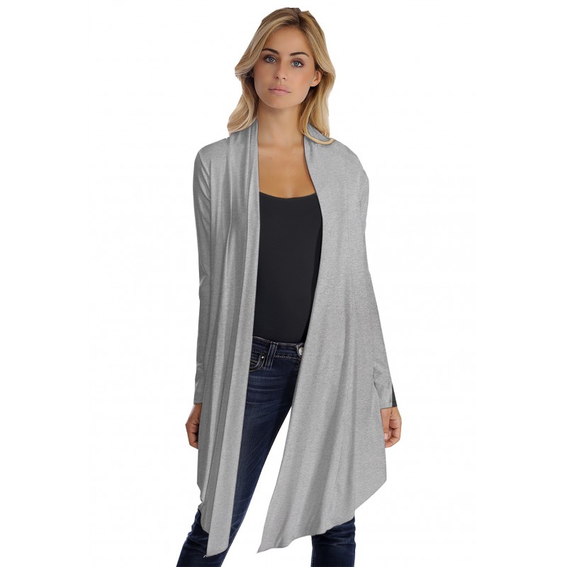 Gilet long manches longues en modal ANNELIE Gilet long manches longues en modal ANNELIE