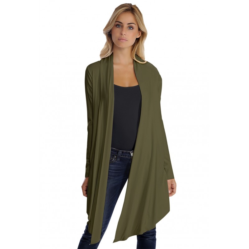 Gilet long manches longues en modal ANNELIE Gilet long manches longues en modal ANNELIE