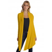 Gilet long manches longues en modal ANNELIE