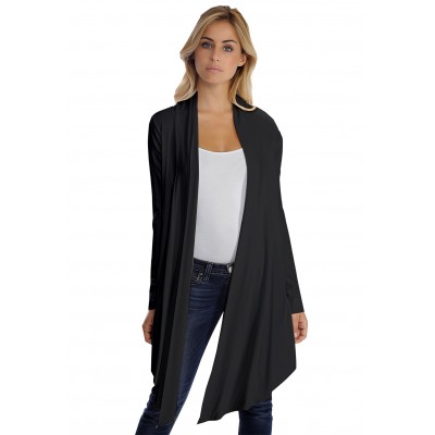 Gilet long manches longues en modal ANNELIE