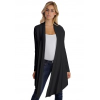 Gilet long manches longues en modal ANNELIE