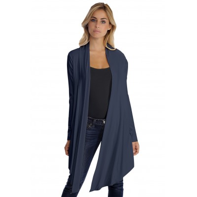 Gilet long manches longues en modal ANNELIE
