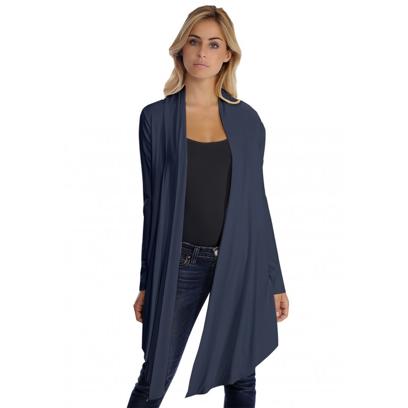 Gilet long manches longues en modal ANNELIE Gilet long manches longues en modal ANNELIE