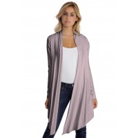 Gilet long manches longues en modal ANNELIE
