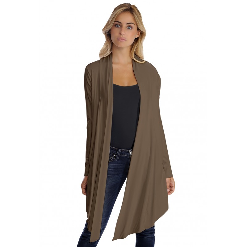 Gilet long manches longues en modal ANNELIE Gilet long manches longues en modal ANNELIE