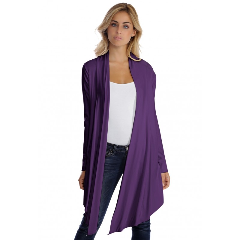 Gilet long manches longues en modal ANNELIE Gilet long manches longues en modal ANNELIE