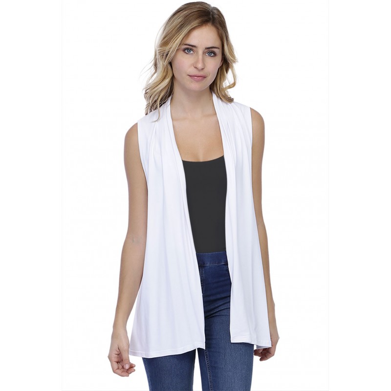 Gilet long sans manches en modal DEBO01 Gilet long sans manches en modal DEBO01