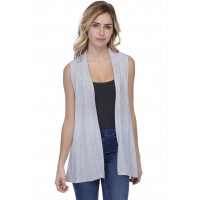 Gilet long sans manches en modal DEBO01