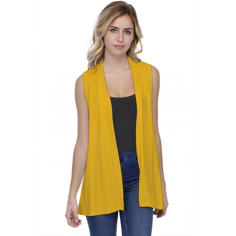 Gilet long sans manches en modal DEBO01 Gilet long sans manches en modal DEBO01