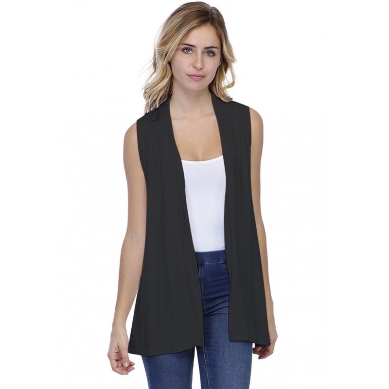 Gilet long sans manches en modal DEBO01 Gilet long sans manches en modal DEBO01
