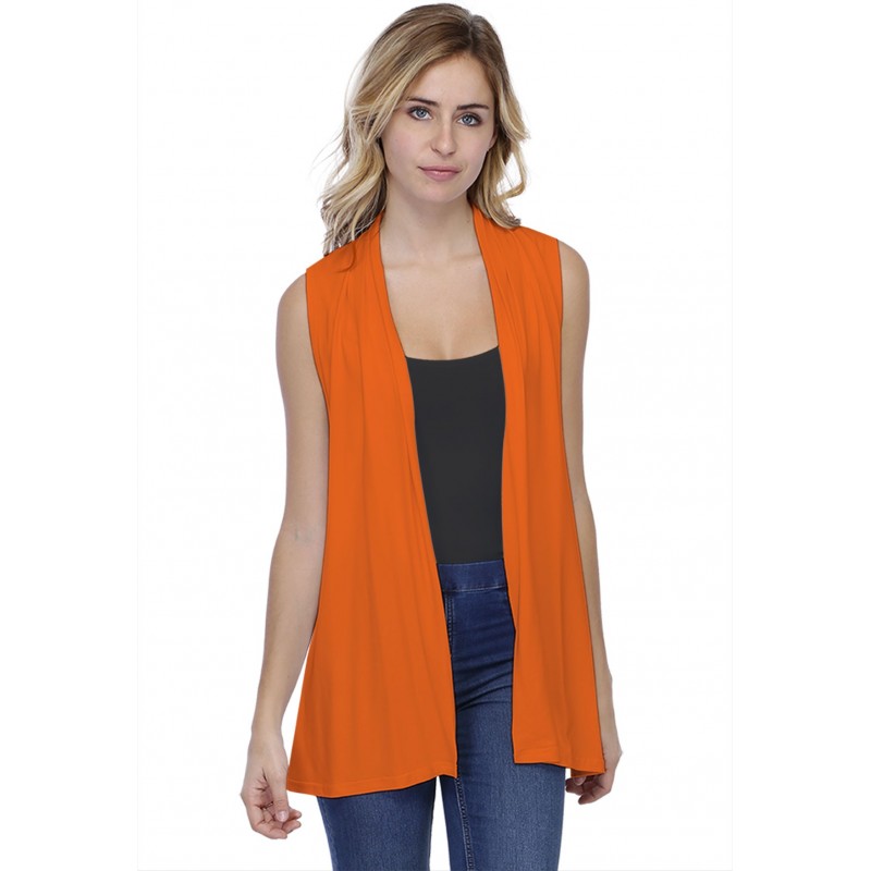 Gilet long sans manches en modal DEBO01 Gilet long sans manches en modal DEBO01
