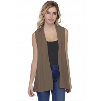Gilet long sans manches en modal DEBO01