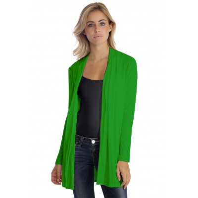 Gilet long à manches longues en modal DEBO02